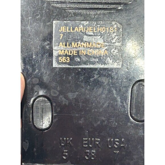 Steve Madden Jellah sandals size 7 Black Rhinestone Pearl Studded Jelly Slide - Picture 9 of 9